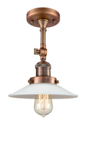 Innovations Lighting Halophane 1 Light Semi-Flush Mount Part Of The Franklin Restoration Collection 201F-AC-G1-LED