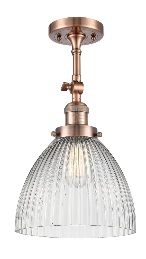 Innovations Lighting Seneca Falls 1 Light Semi-Flush Mount Part Of The Franklin Restoration Collection 201F-AC-G222