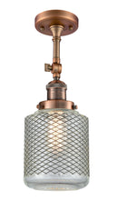 Innovations Lighting Stanton 1 Light Semi-Flush Mount Part Of The Franklin Restoration Collection 201F-AC-G262-LED