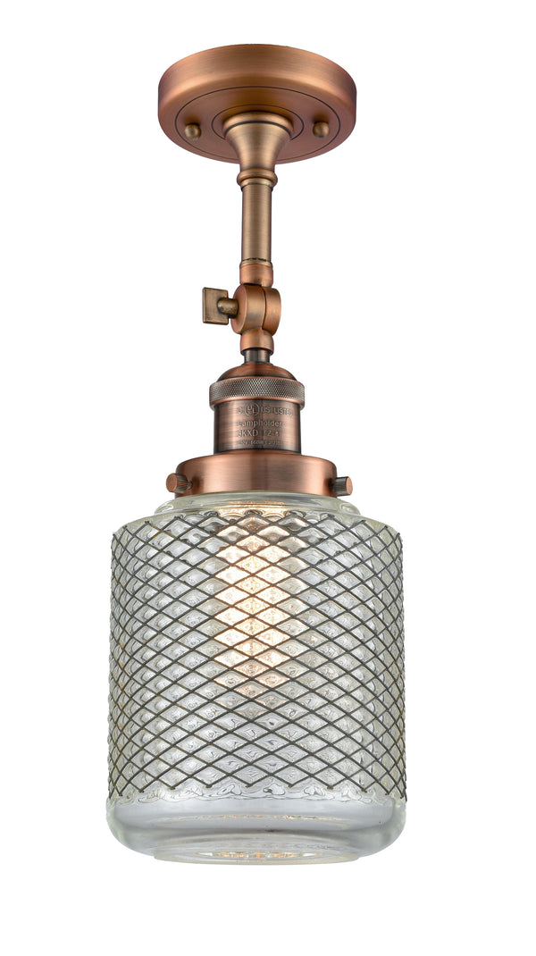 Innovations Lighting Stanton 1 Light Semi-Flush Mount Part Of The Franklin Restoration Collection 201F-AC-G262-LED