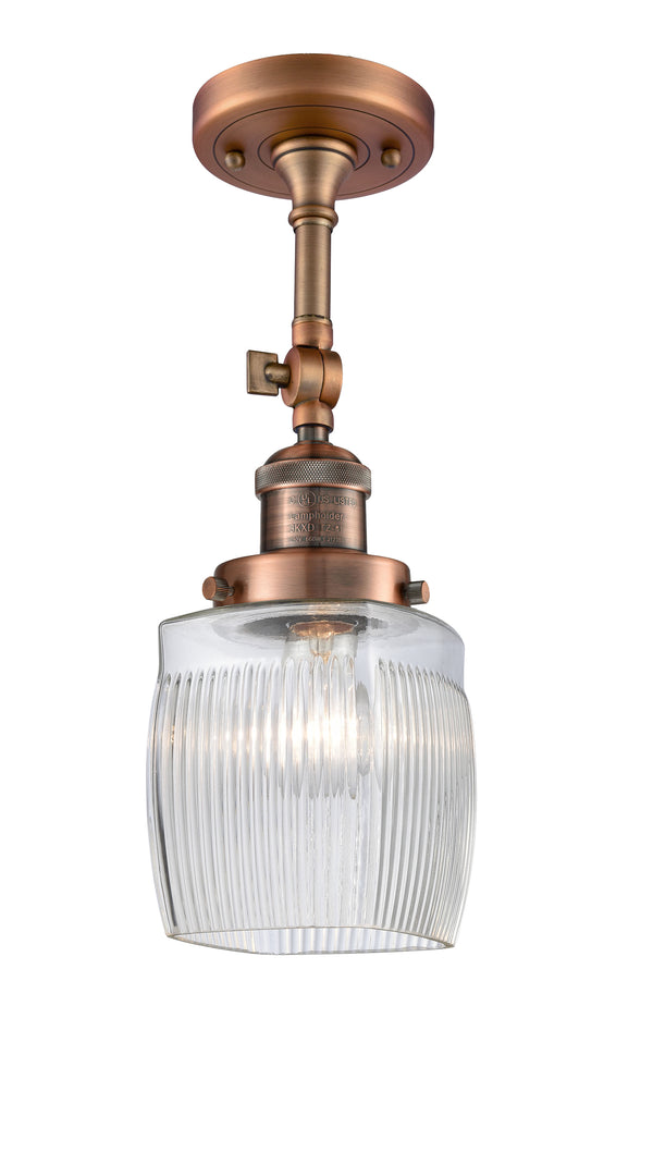 Innovations Lighting Colton 1 Light Semi-Flush Mount Part Of The Franklin Restoration Collection 201F-AC-G302