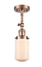 Innovations Lighting Dover 1 Light Semi-Flush Mount Part Of The Franklin Restoration Collection 201F-AC-G311-LED