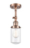 Innovations Lighting Dover 1 Light Semi-Flush Mount Part Of The Franklin Restoration Collection 201F-AC-G312