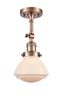 Innovations Lighting Olean 1 Light Semi-Flush Mount Part Of The Franklin Restoration Collection 201F-AC-G321-LED