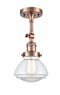 Innovations Lighting Olean 1 Light Semi-Flush Mount Part Of The Franklin Restoration Collection 201F-AC-G322