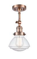 Innovations Lighting Olean 1 Light Semi-Flush Mount Part Of The Franklin Restoration Collection 201F-AC-G324