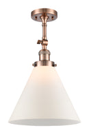 Innovations Lighting X-Large Cone 1 Light Semi-Flush Mount Part Of The Franklin Restoration Collection 201F-AC-G41-L