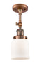 Innovations Lighting Small Bell 1 Light Semi-Flush Mount Part Of The Franklin Restoration Collection 201F-AC-G51