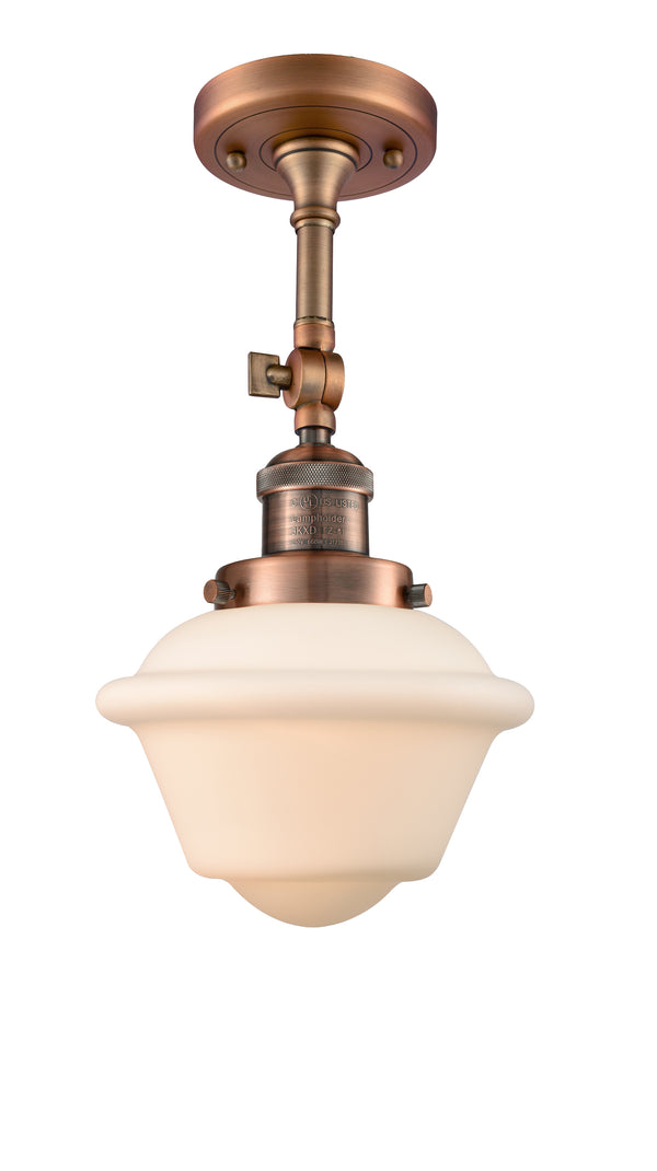 Innovations Lighting Small Oxford 1 Light Semi-Flush Mount Part Of The Franklin Restoration Collection 201F-AC-G531