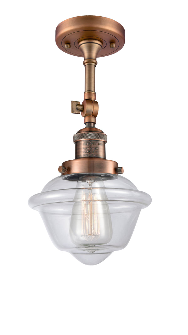 Innovations Lighting Small Oxford 1 Light Semi-Flush Mount Part Of The Franklin Restoration Collection 201F-AC-G532-LED