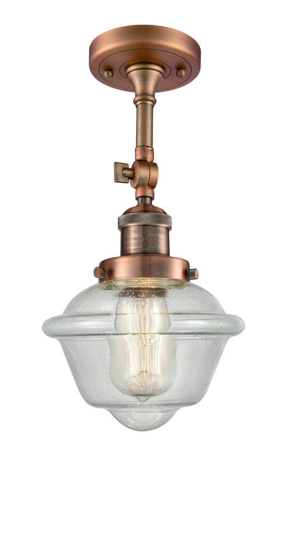 Innovations Lighting Small Oxford 1 Light Semi-Flush Mount Part Of The Franklin Restoration Collection 201F-AC-G534