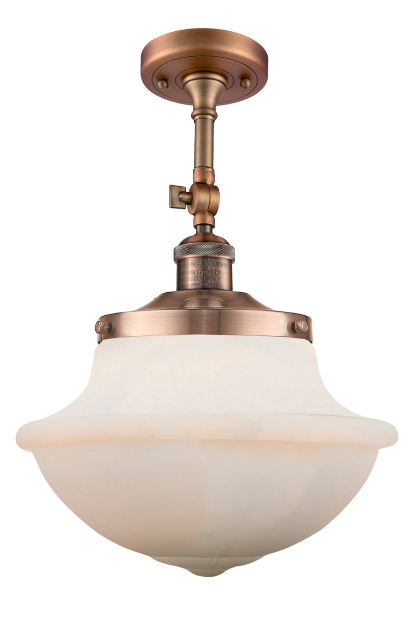 Innovations Lighting Oxford 1 Light 11.75" Semi-Flush Mount 201F-AC-G541-LED