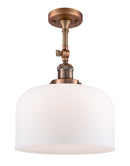 Innovations Lighting X-Large Bell 1 Light Semi-Flush Mount Part Of The Franklin Restoration Collection 201F-AC-G71-L