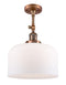 Innovations Lighting X-Large Bell 1 Light Semi-Flush Mount Part Of The Franklin Restoration Collection 201F-AC-G71-L