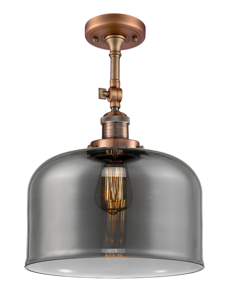 Innovations Lighting X-Large Bell 1 Light Semi-Flush Mount Part Of The Franklin Restoration Collection 201F-AC-G73-L-LED