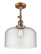 Innovations Lighting X-Large Bell 1 Light Semi-Flush Mount Part Of The Franklin Restoration Collection 201F-AC-G74-L