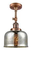 Innovations Lighting Large Bell 1 Light Semi-Flush Mount Part Of The Franklin Restoration Collection 201F-AC-G78