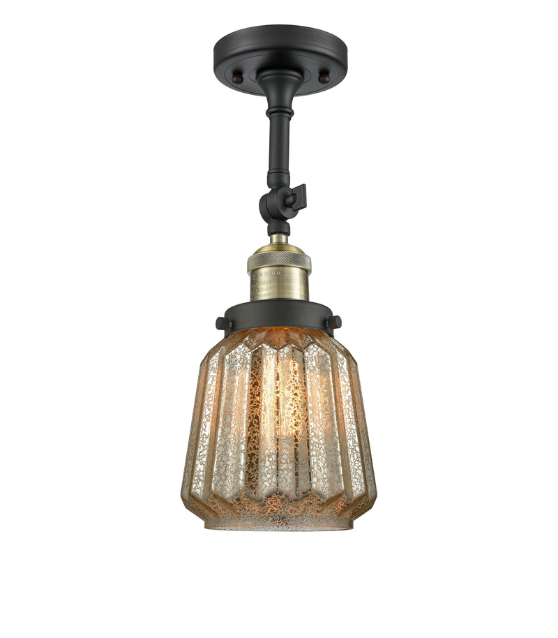 Innovations Lighting Chatham 1 Light Semi-Flush Mount Part Of The Franklin Restoration Collection 201F-BAB-G146-LED