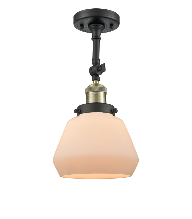 Innovations Lighting Fulton 1 Light Semi-Flush Mount Part Of The Franklin Restoration Collection 201F-BAB-G171-LED