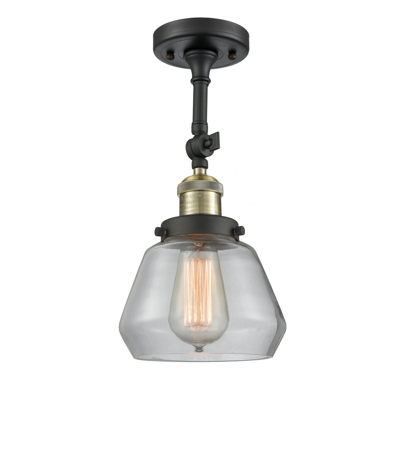 Innovations Lighting Fulton 1 Light Semi-Flush Mount Part Of The Franklin Restoration Collection 201F-BAB-G172-LED