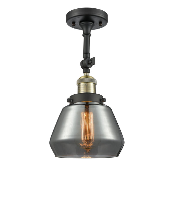 Innovations Lighting Fulton 1 Light Semi-Flush Mount Part Of The Franklin Restoration Collection 201F-BAB-G173-LED