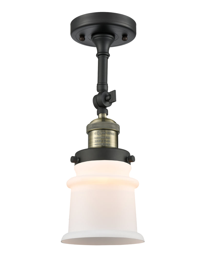 Innovations Lighting Small Canton 1 Light Semi-Flush Mount Part Of The Franklin Restoration Collection 201F-BAB-G181S