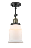 Innovations Lighting Canton 1 Light Semi-Flush Mount Part Of The Franklin Restoration Collection 201F-BAB-G181-LED