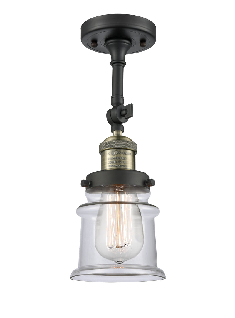 Innovations Lighting Small Canton 1 Light Semi-Flush Mount Part Of The Franklin Restoration Collection 201F-BAB-G182S