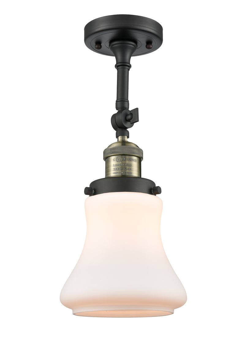 Innovations Lighting Bellmont 1 Light Semi-Flush Mount Part Of The Franklin Restoration Collection 201F-BAB-G191