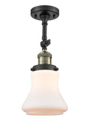 Innovations Lighting Bellmont 1 Light Semi-Flush Mount Part Of The Franklin Restoration Collection 201F-BAB-G191-LED