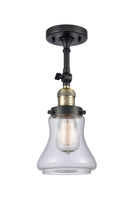 Innovations Lighting Bellmont 1 Light Semi-Flush Mount Part Of The Franklin Restoration Collection 201F-BAB-G192-LED