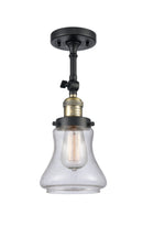 Innovations Lighting Bellmont 1 Light Semi-Flush Mount Part Of The Franklin Restoration Collection 201F-BAB-G194