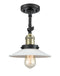 Innovations Lighting Halophane 1 Light Semi-Flush Mount Part Of The Franklin Restoration Collection 201F-BAB-G1