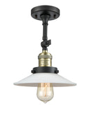 Innovations Lighting Halophane 1 Light Semi-Flush Mount Part Of The Franklin Restoration Collection 201F-BAB-G1-LED