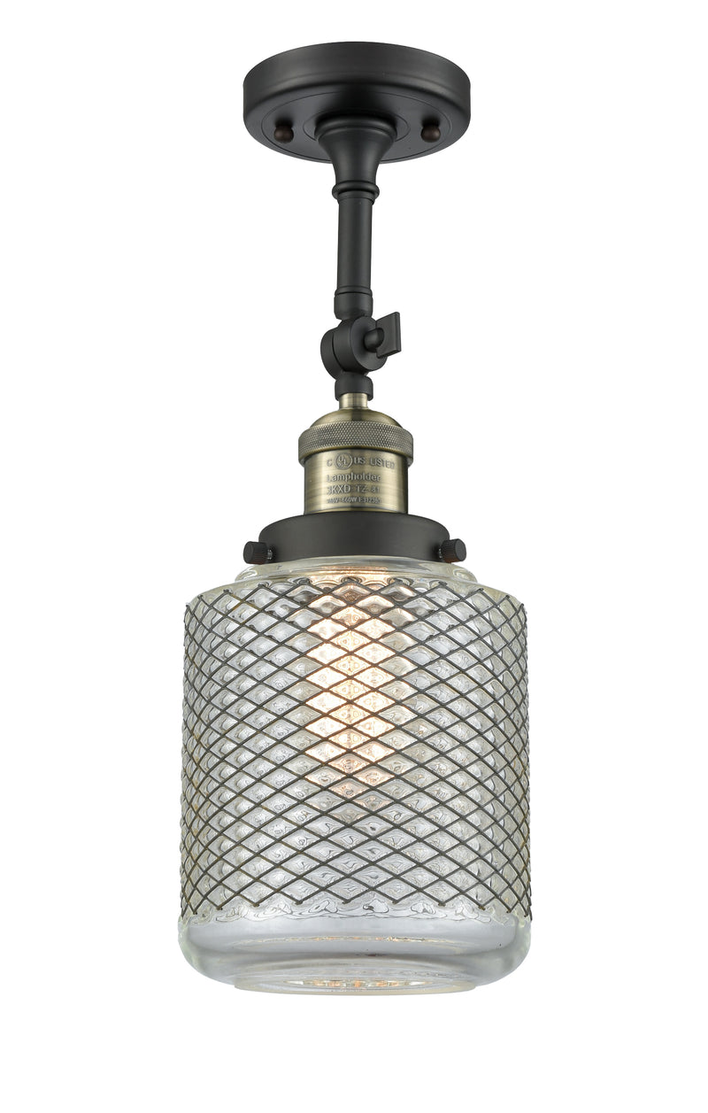 Innovations Lighting Stanton 1 Light Semi-Flush Mount Part Of The Franklin Restoration Collection 201F-BAB-G262