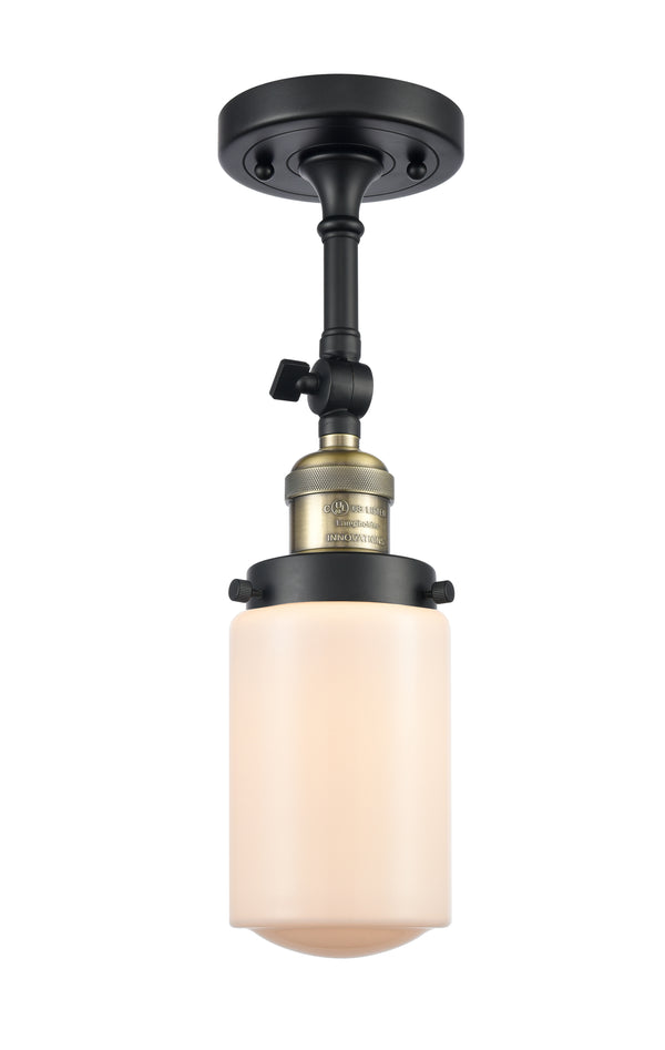 Innovations Lighting Dover 1 Light Semi-Flush Mount Part Of The Franklin Restoration Collection 201F-BAB-G311