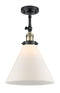 Innovations Lighting X-Large Cone 1 Light Semi-Flush Mount Part Of The Franklin Restoration Collection 201F-BAB-G41-L