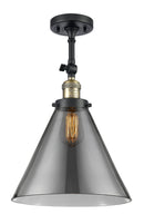 Innovations Lighting X-Large Cone 1 Light Semi-Flush Mount Part Of The Franklin Restoration Collection 201F-BAB-G43-L-LED