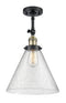 Innovations Lighting X-Large Cone 1 Light Semi-Flush Mount Part Of The Franklin Restoration Collection 201F-BAB-G44-L