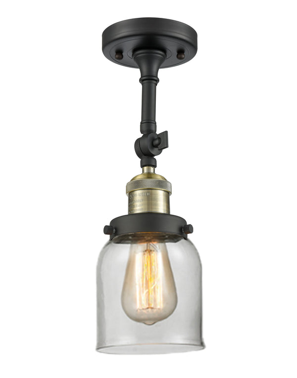 Innovations Lighting Small Bell 1 Light Semi-Flush Mount Part Of The Franklin Restoration Collection 201F-BAB-G52