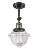 Innovations Lighting Small Oxford 1 Light Semi-Flush Mount Part Of The Franklin Restoration Collection 201F-BAB-G532-LED