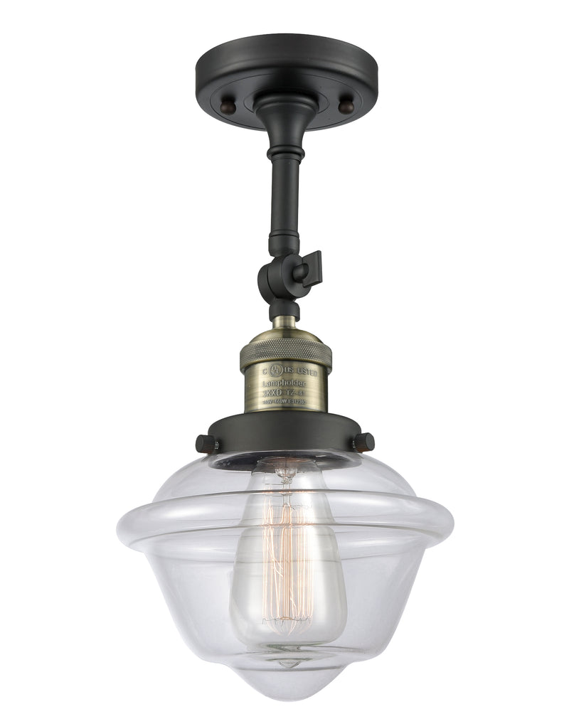 Innovations Lighting Small Oxford 1 Light Semi-Flush Mount Part Of The Franklin Restoration Collection 201F-BAB-G532