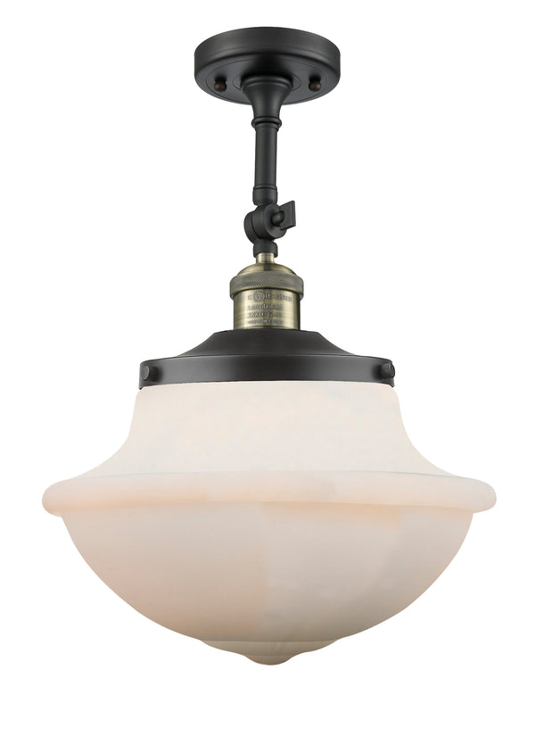 Innovations Lighting Oxford 1 Light 11.75" Semi-Flush Mount 201F-BAB-G541