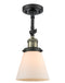 Innovations Lighting Small Cone 1 Light Semi-Flush Mount Part Of The Franklin Restoration Collection 201F-BAB-G61-LED