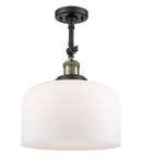 Innovations Lighting X-Large Bell 1 Light Semi-Flush Mount Part Of The Franklin Restoration Collection 201F-BAB-G71-L