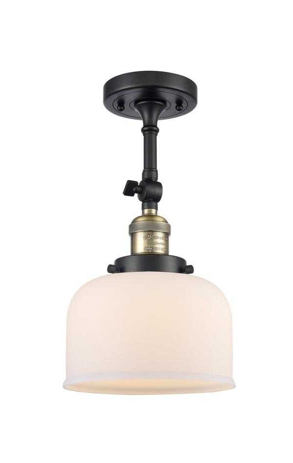 Innovations Lighting Large Bell 1 Light Semi-Flush Mount Part Of The Franklin Restoration Collection 201F-BAB-G71