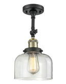 Innovations Lighting Large Bell 1 Light Semi-Flush Mount Part Of The Franklin Restoration Collection 201F-BAB-G72-LED