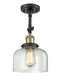 Innovations Lighting Large Bell 1 Light Semi-Flush Mount Part Of The Franklin Restoration Collection 201F-BAB-G72