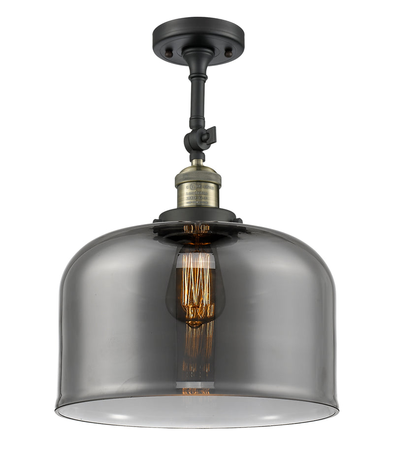 Innovations Lighting X-Large Bell 1 Light Semi-Flush Mount Part Of The Franklin Restoration Collection 201F-BAB-G73-L-LED