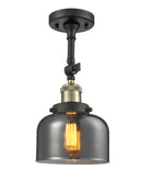 Innovations Lighting Large Bell 1 Light Semi-Flush Mount Part Of The Franklin Restoration Collection 201F-BAB-G73-LED